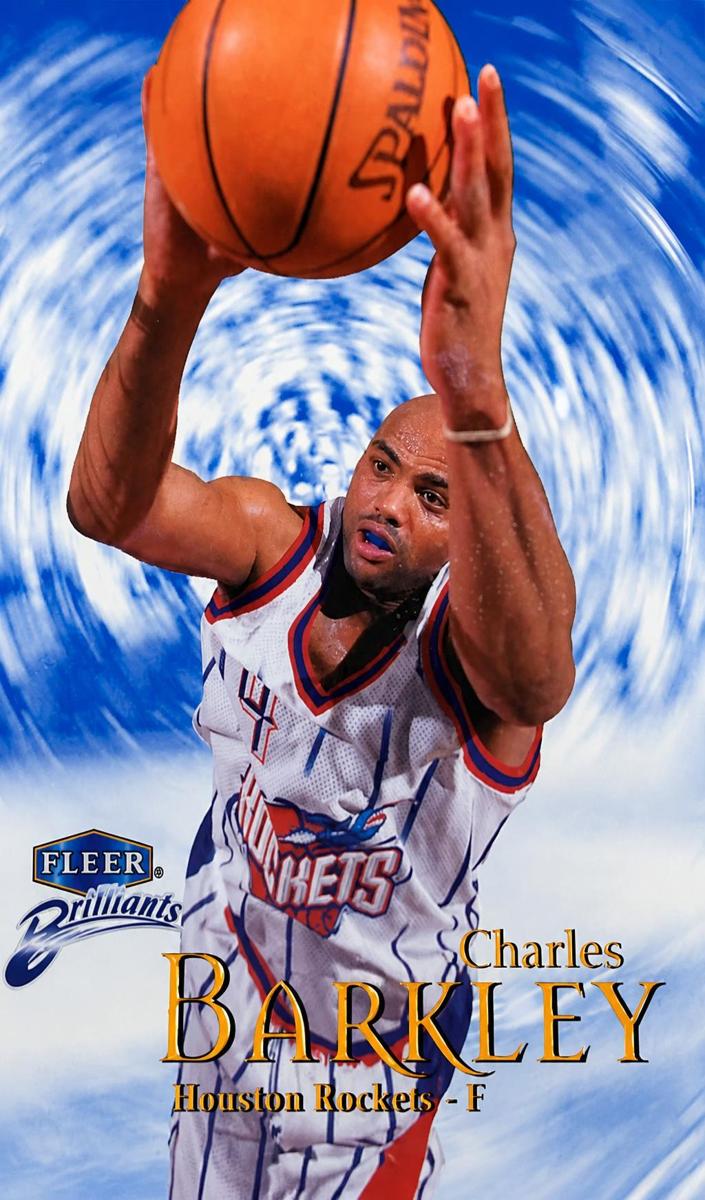 1998 Fleer Brilliants Basketball Blue Charles Barkley #4 PSA 7.5