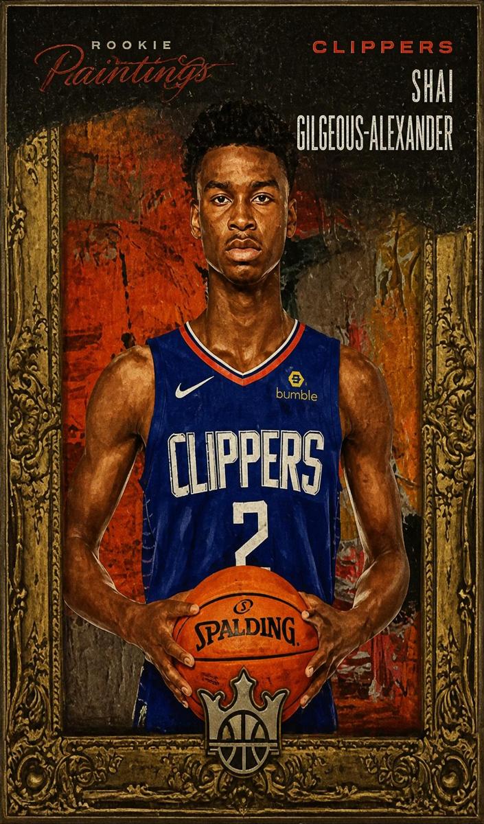 2018 Panini Court Kings Basketball Ruby Shai Gilgeous-Alexander #17 PSA 8