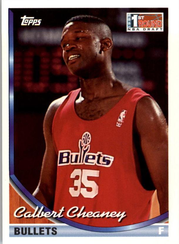 1993 Topps Basketball Calbert Cheaney #158