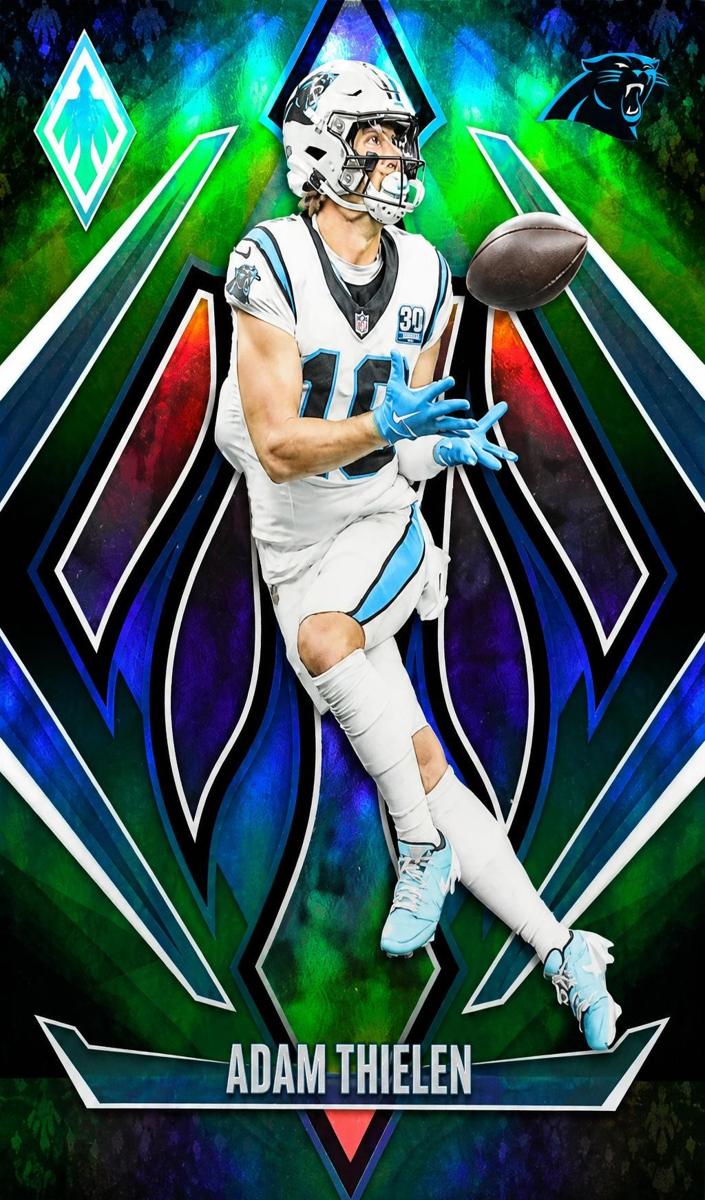 2024 Panini Phoenix Football Green Fade Adam Thielen #3