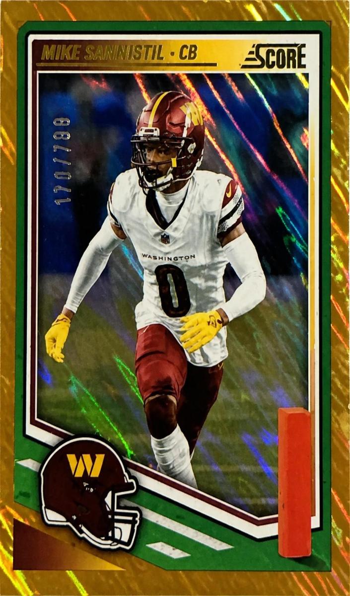 2025 Panini Score Football Gold Mike Sainristil #294