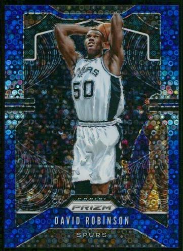 2019 Panini Prizm Basketball Fast Break Blue David Robinson #9 PSA 10