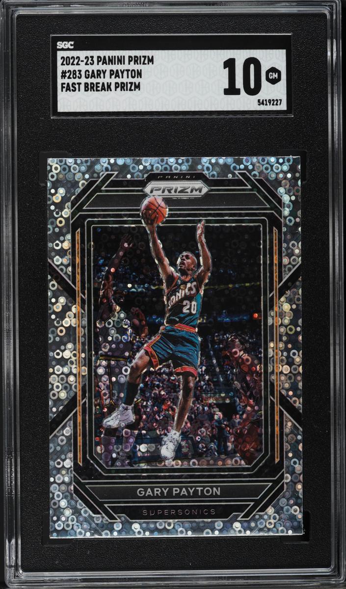2022 Panini Prizm Basketball Fast Break Gary Payton #283 SGC 10