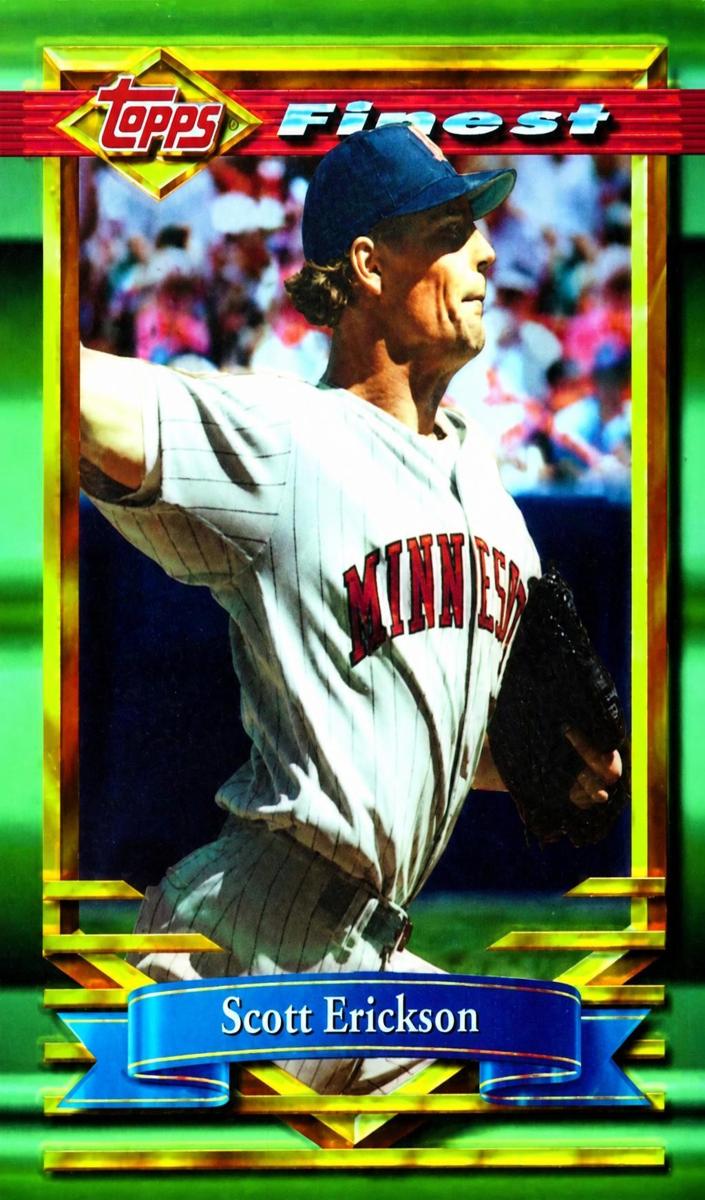 1994 Topps Finest Baseball Refractor Scott Erickson #166