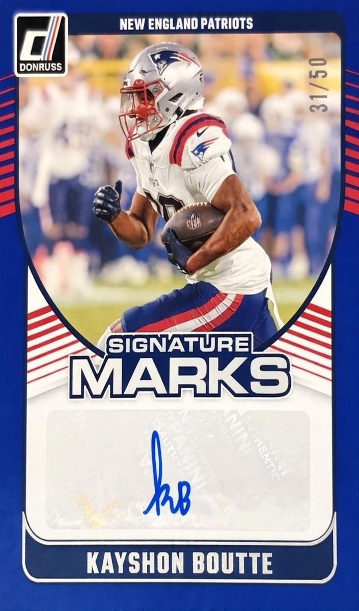 2024 Panini Donruss Football Blue Kayshon Boutte #SMA-KBO