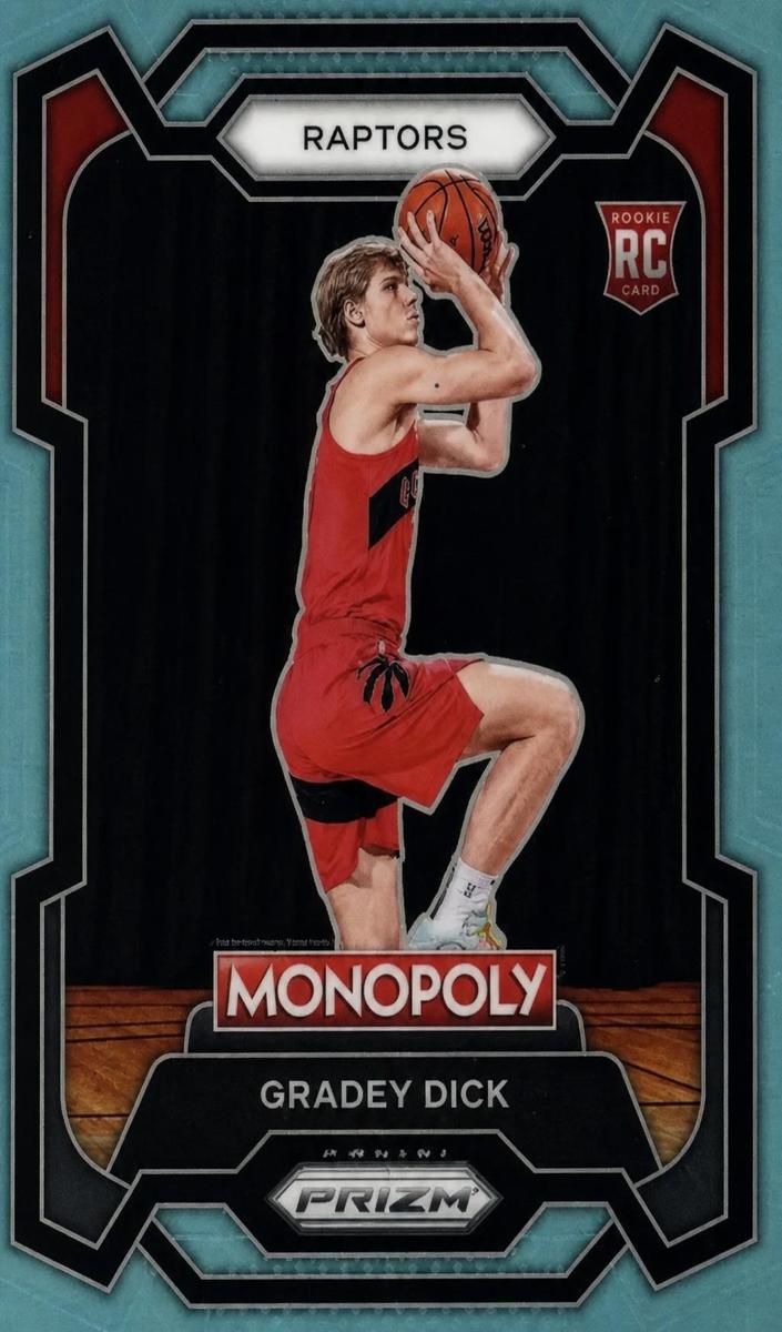 2023 Panini Prizm Monopoly Basketball Light Blue Gradey Dick #84 PSA 10