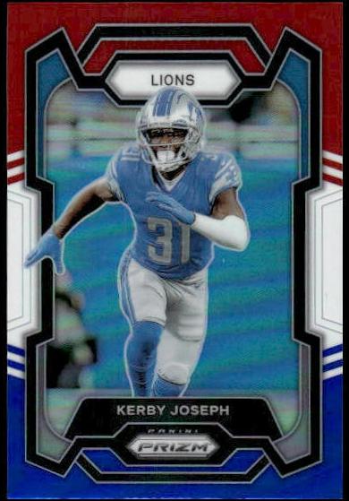2023 Panini Prizm Football Red White Blue Kerby Joseph #101