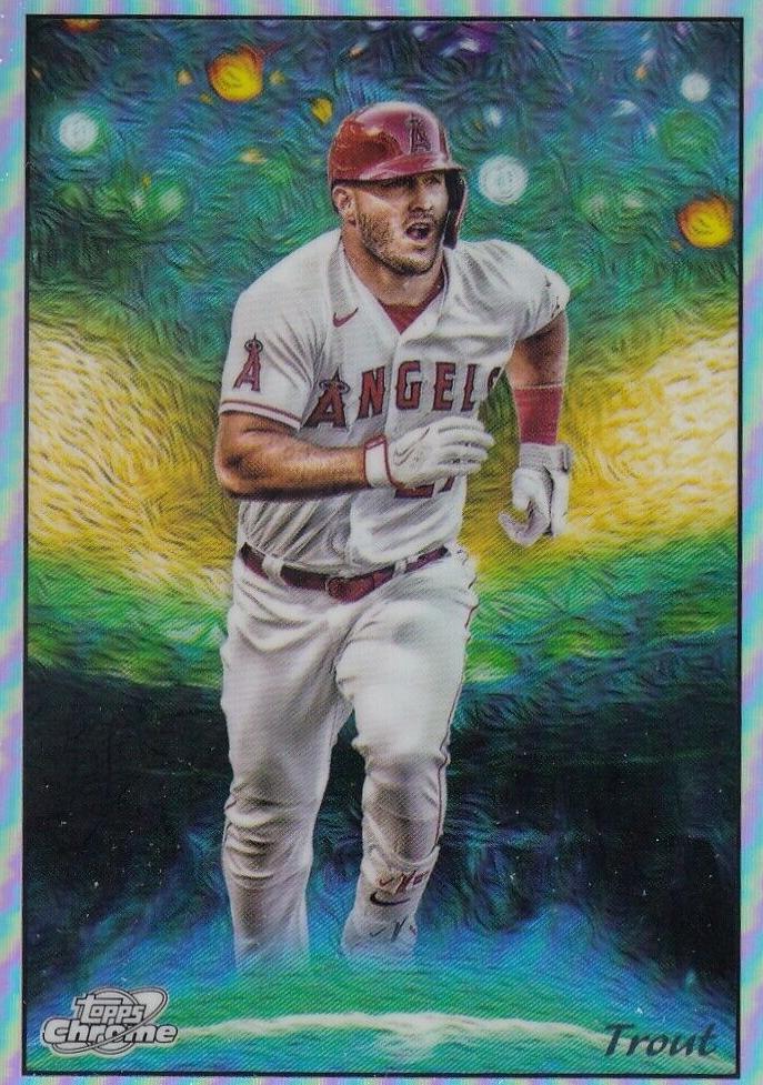 2023 Topps Cosmic Chrome Baseball Mike Trout #STN-3 SGC 9.5