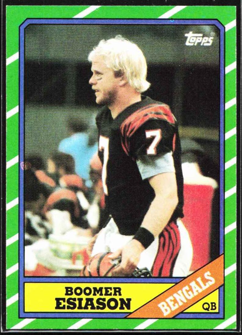 1986 Topps Football Boomer Esiason #255 RAW Ungraded