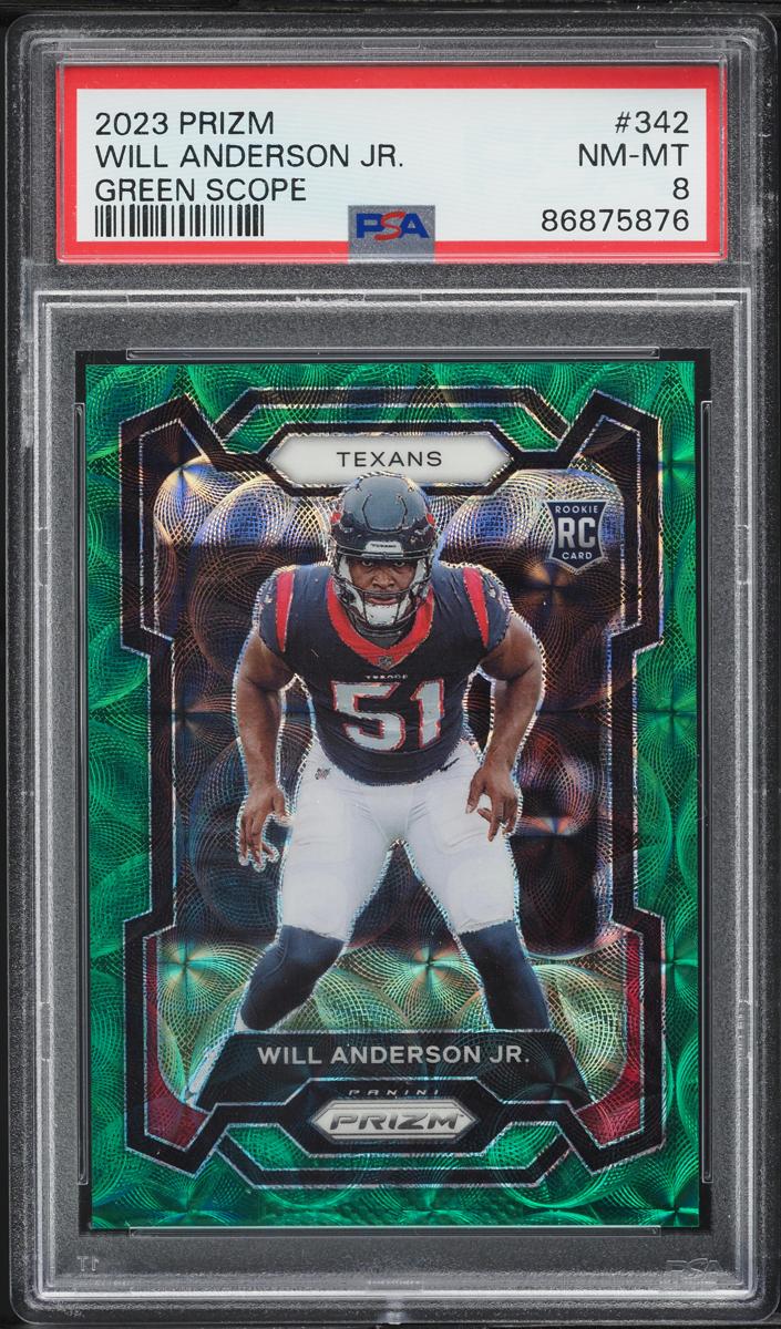 2023 Panini Prizm Football Green Scope Will Anderson Jr. #342