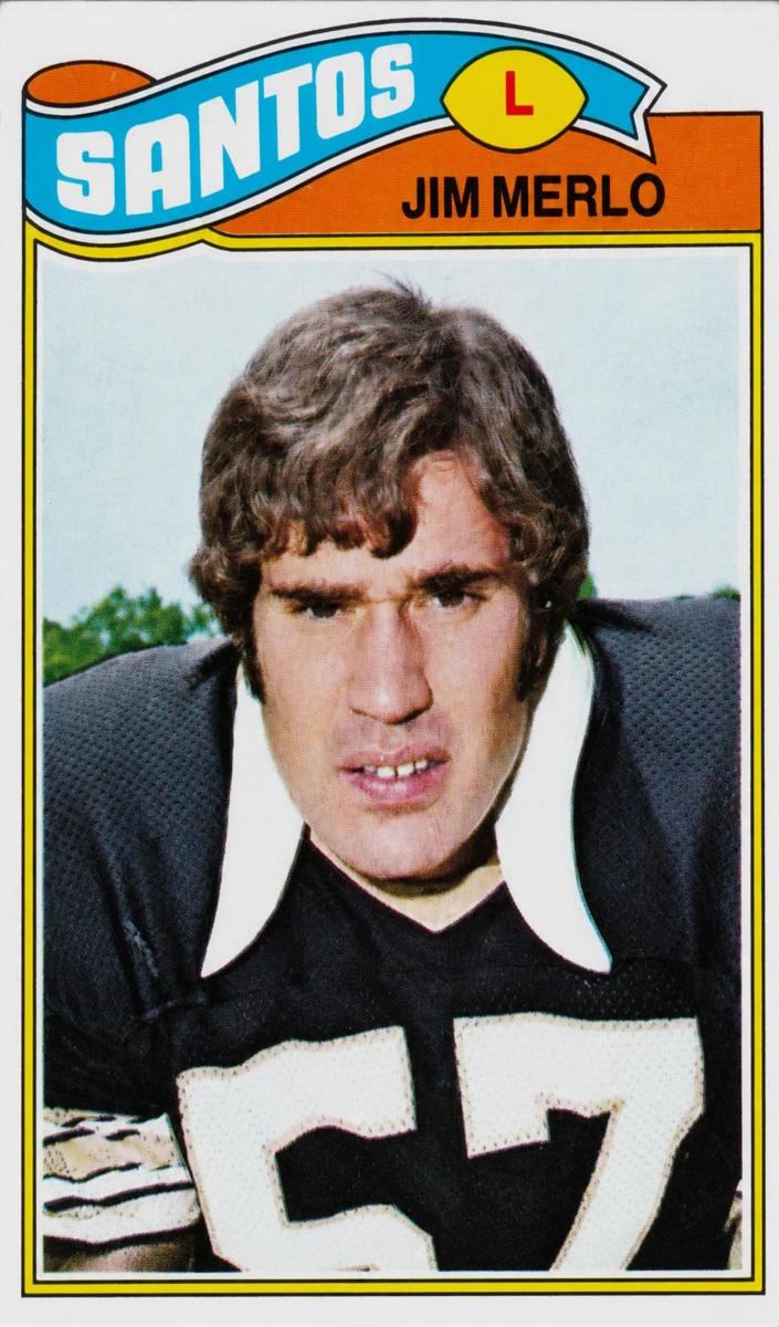 1977 Topps Mexican Football Jim Merlo #158 PSA 4