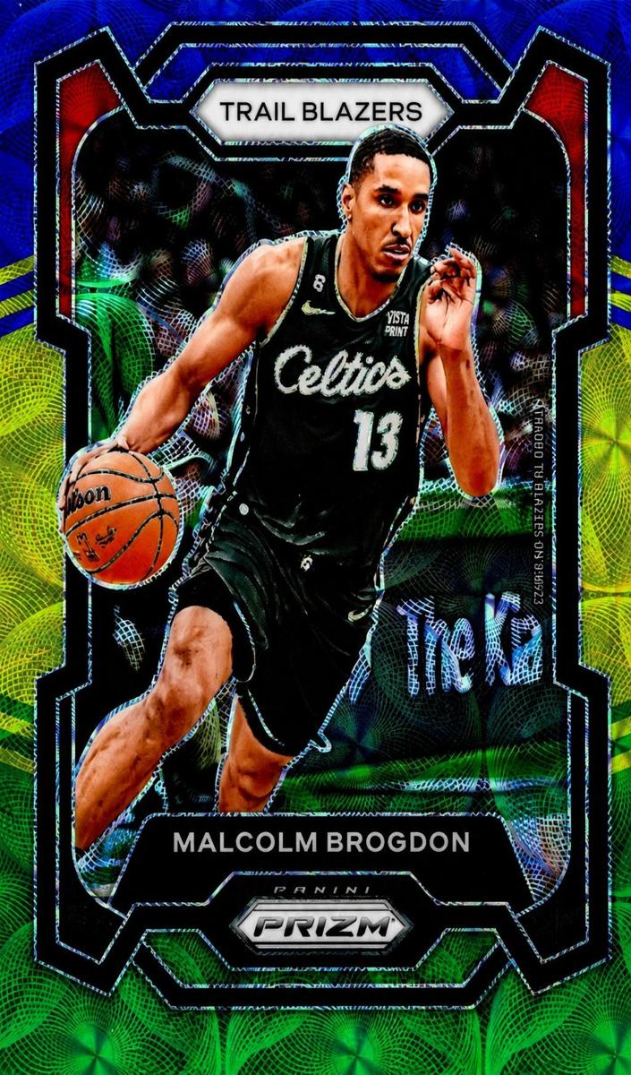2023 Panini Prizm Basketball Choice Blue Yellow and Green Malcolm Brogdon #10