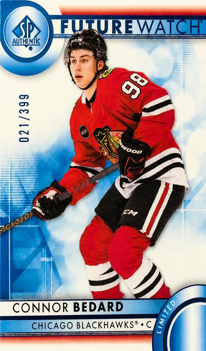 2023 SP Authentic Hockey Limited Blue Connor Bedard #110