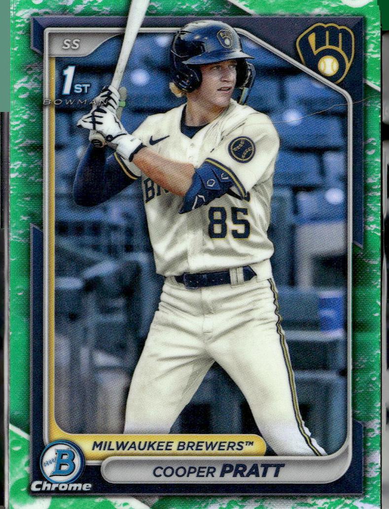 2024 Bowman Chrome Prospects Baseball Lunar Glow Cooper Pratt #BCP-137 PSA 9