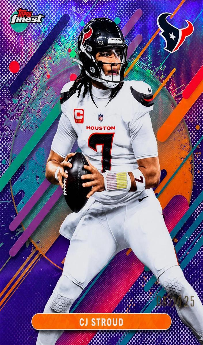 2025 Topps Finest Football Purple Refractor CJ Stroud #234