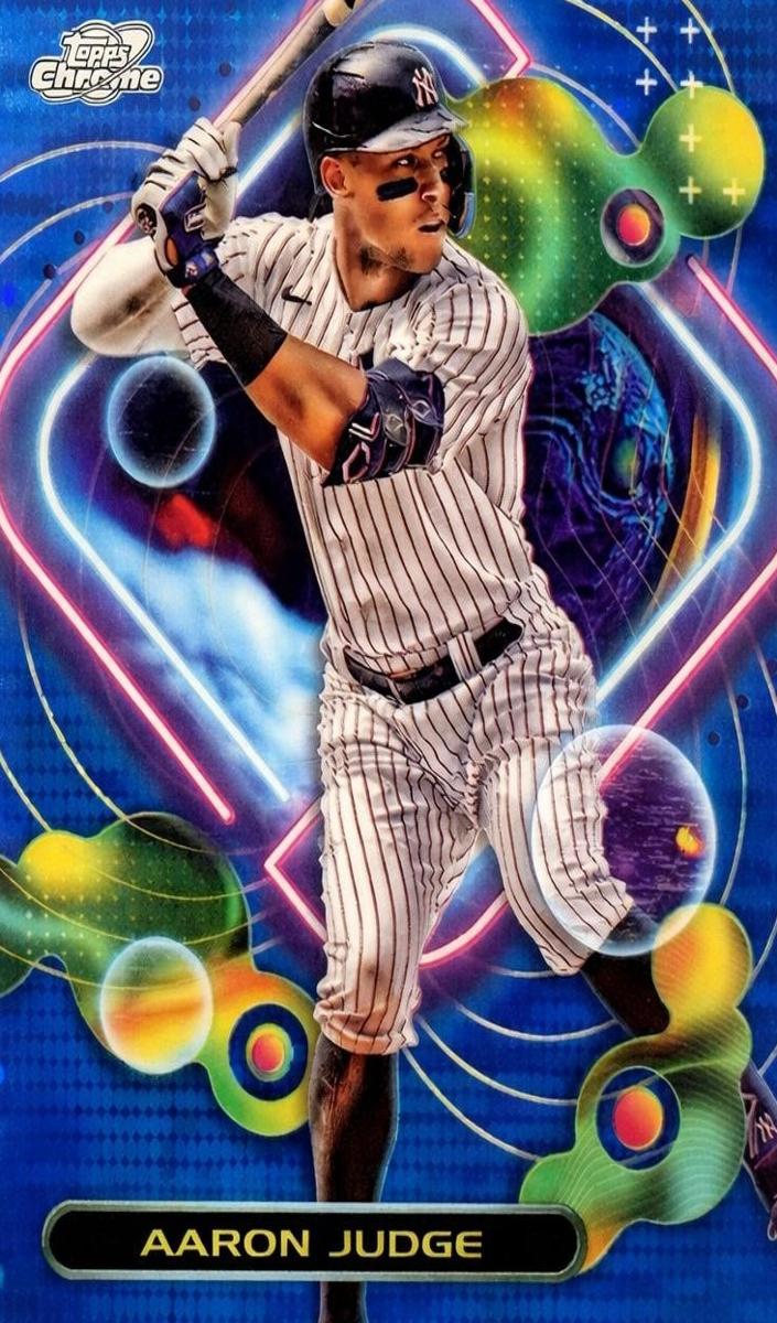 2023 Topps Cosmic Chrome Baseball Blue Moon Aaron Judge #62 PSA 10