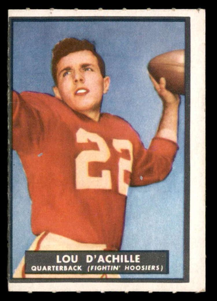 1951 Topps Magic Football Lou D'Achille #14 PSA 5.5