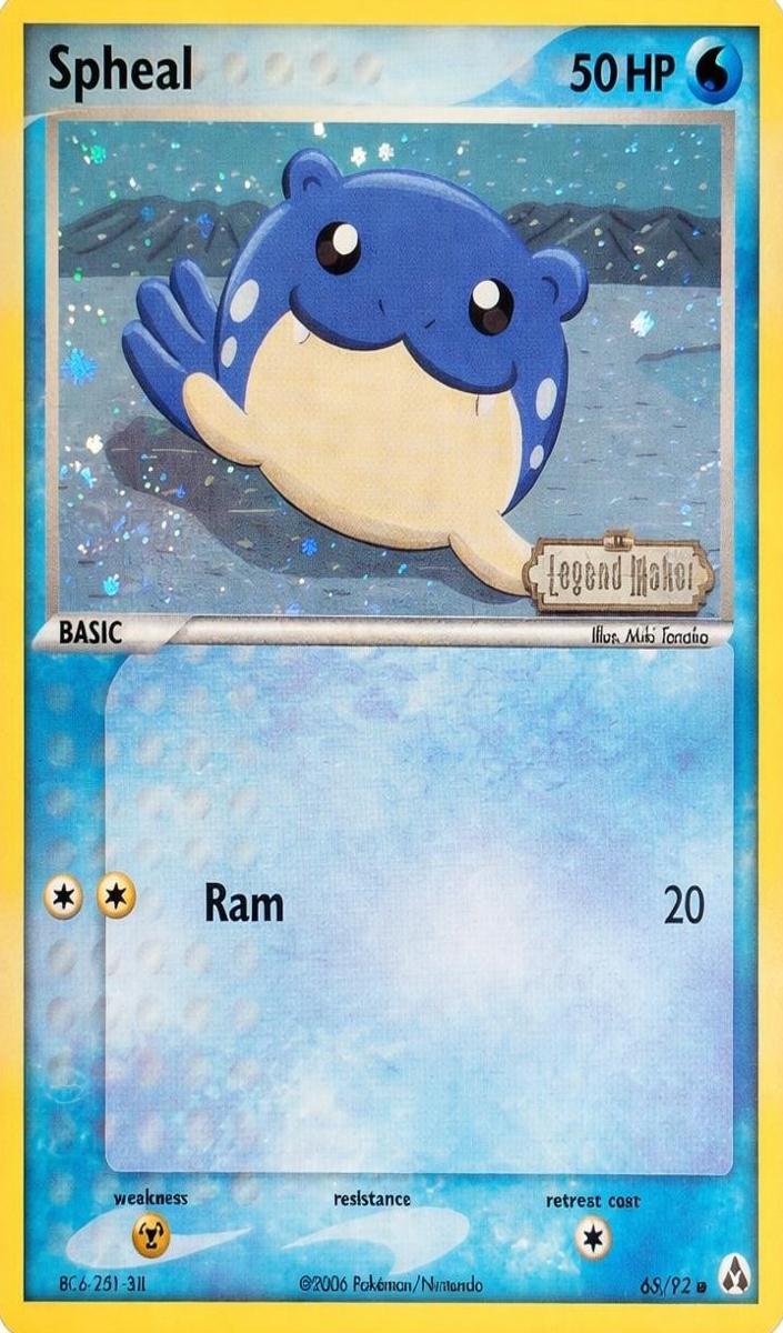 2006 Pokemon EX Legend Maker Reverse Holo Spheal #65 CGC 10
