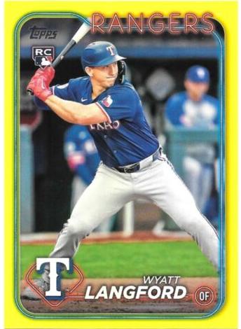 2024 Topps Update Baseball Yellow Wyatt Langford #US151