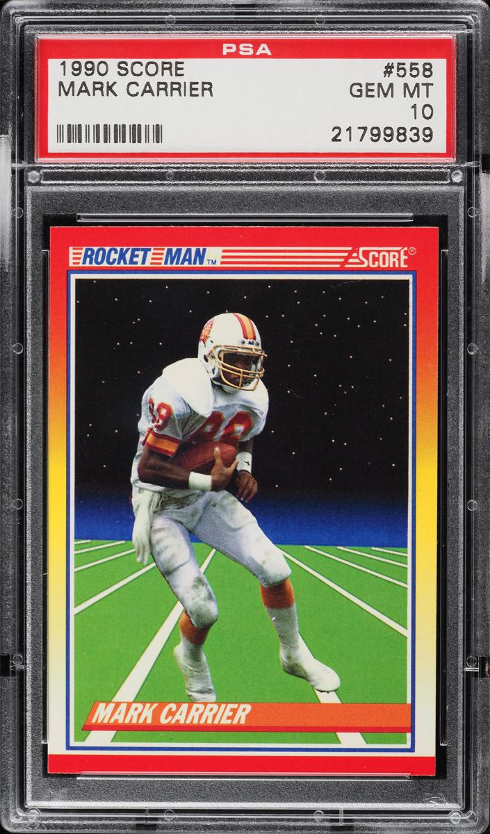 1990 Score Football Mark Carrier #558