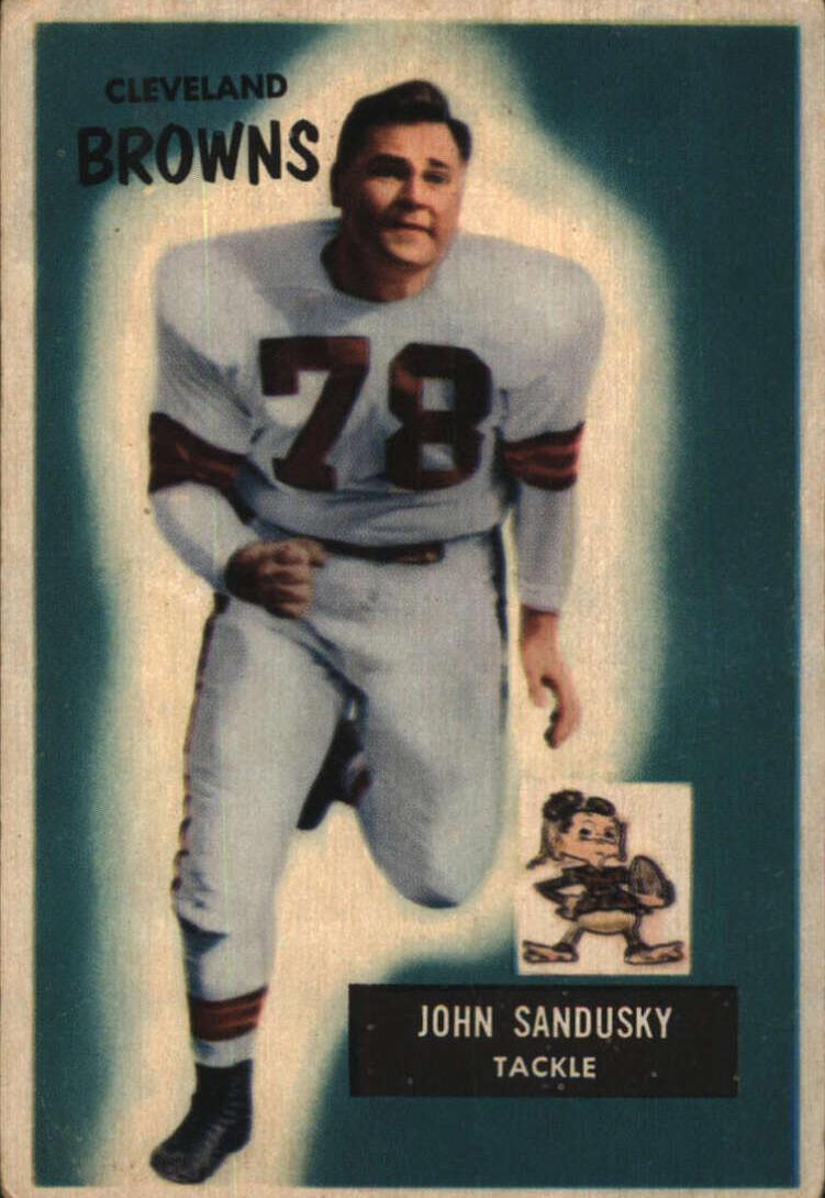 1955 Bowman Football John Sandusky #91