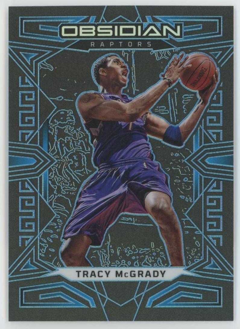 2022 Panini Obsidian Basketball Electric Etch Blue Tracy McGrady #137 PSA 9