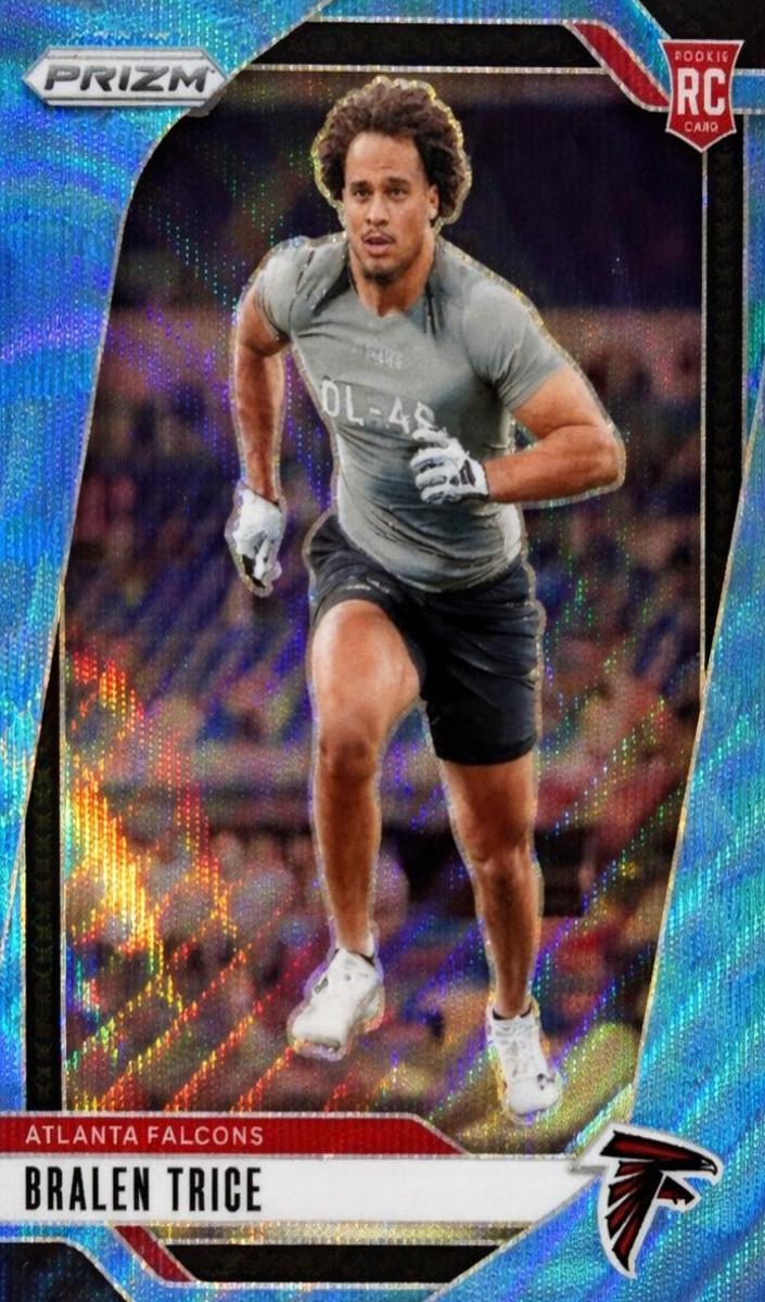 2024 Panini Prizm Football Blue Wave Bralen Trice #312