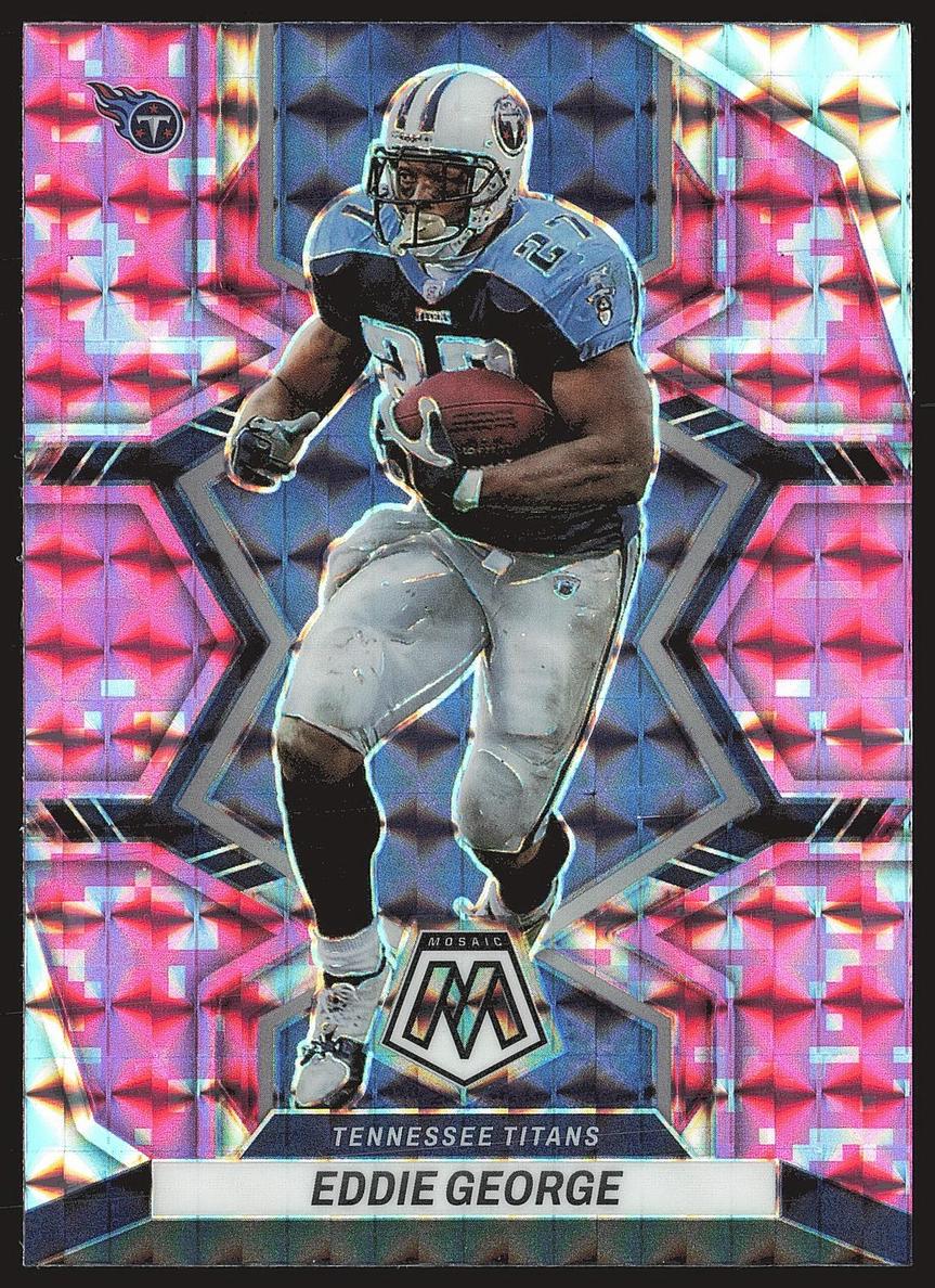 2022 Panini Mosaic Football Camo Pink Eddie George #194