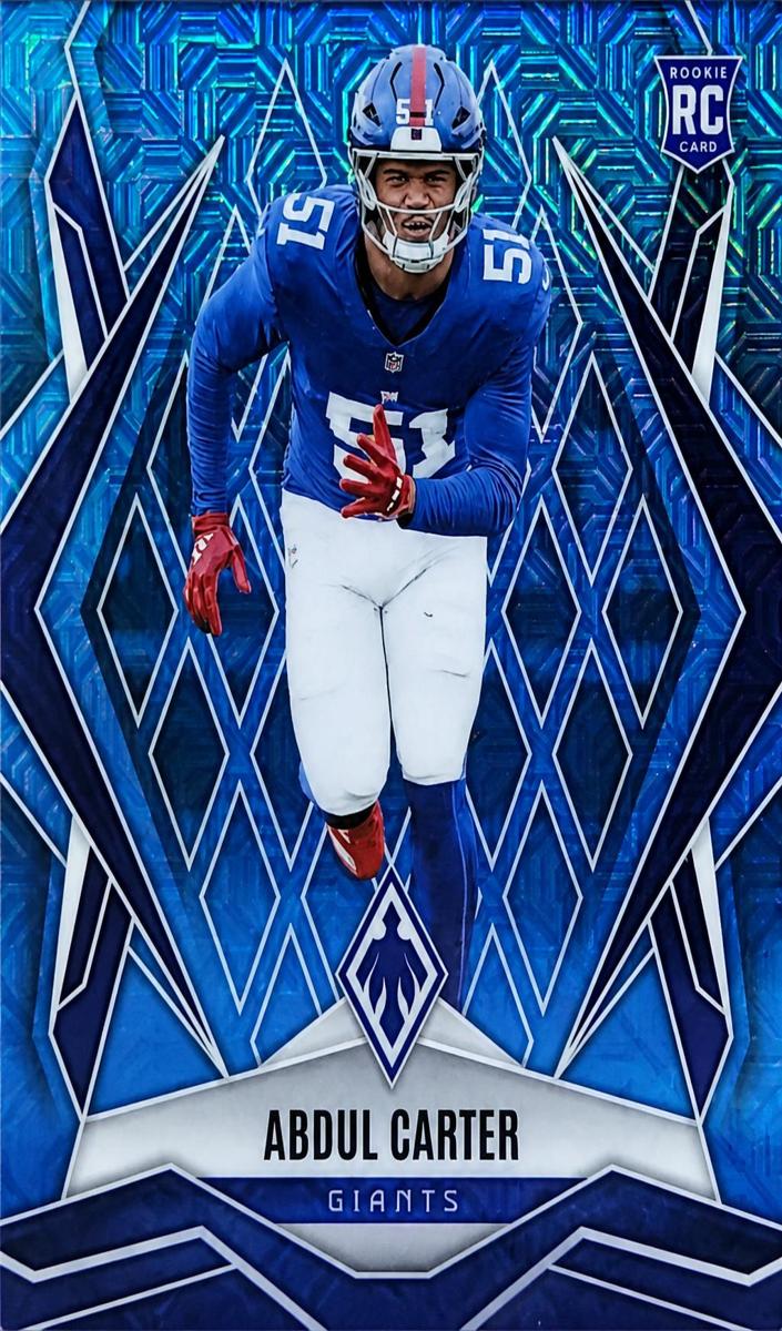 2025 Panini Phoenix Football Light Blue Mojo Abdul Carter #177