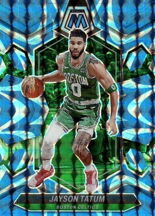 2023 Panini Mosaic Basketball Reactive Blue Jayson Tatum #147 PSA 9