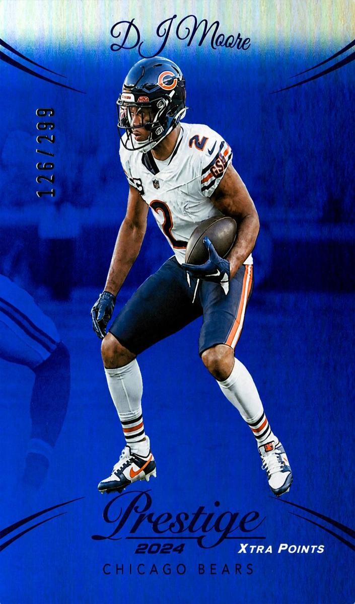 2024 Panini Prestige Football Blue Premium Xtra Points DJ Moore #51