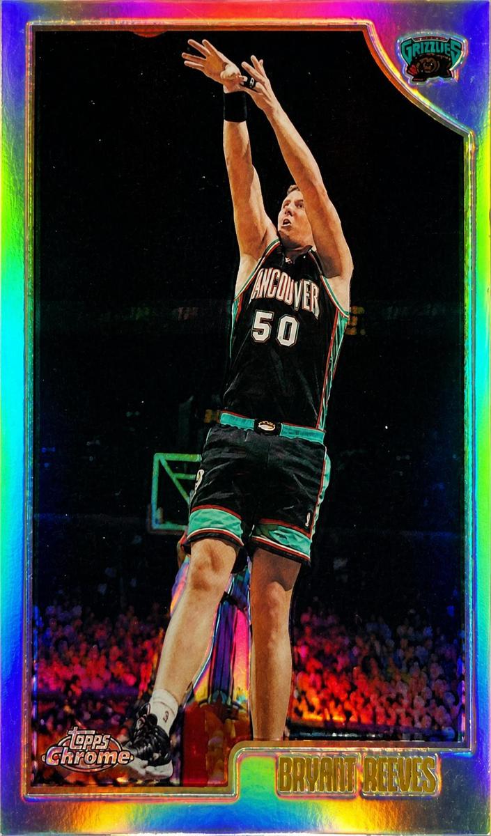 1998 Topps Chrome Basketball Refractor Bryant Reeves #188 PSA 8