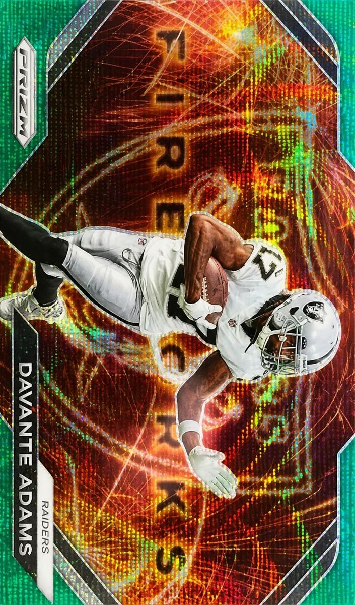 2023 Panini Prizm Football Green Ice Davante Adams #F-21