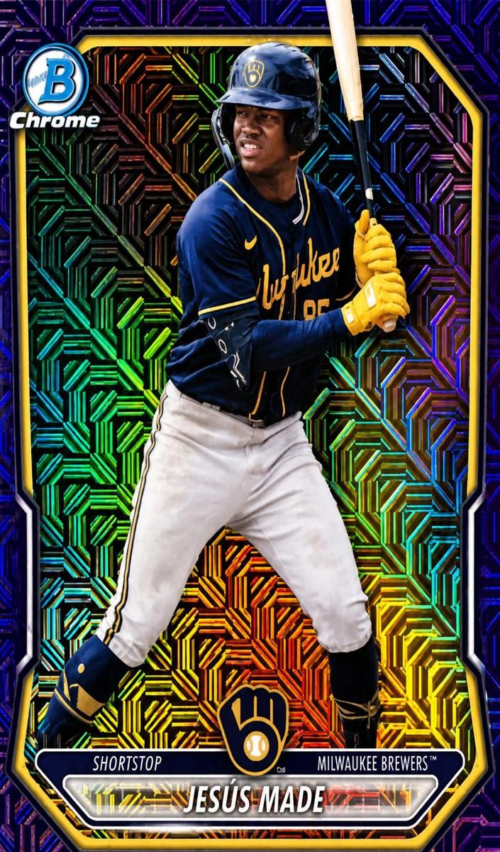 2026 Bowman Mega Box Baseball Purple Mojo Refractor Jesus Made #BCP-96