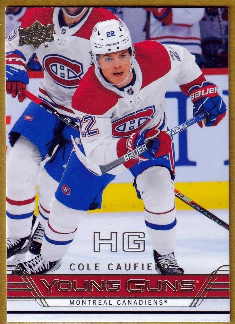 2021 Upper Deck Hockey High Gloss Cole Caufield #201 PSA 9