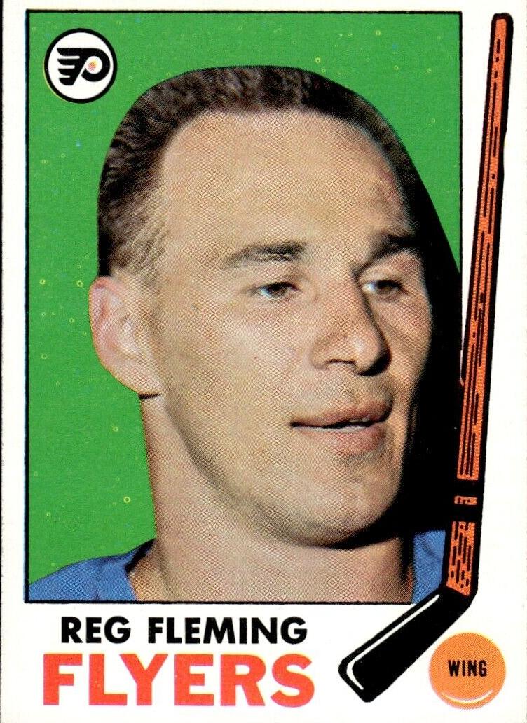 1969 Topps Hockey Reg Fleming #95 PSA 8