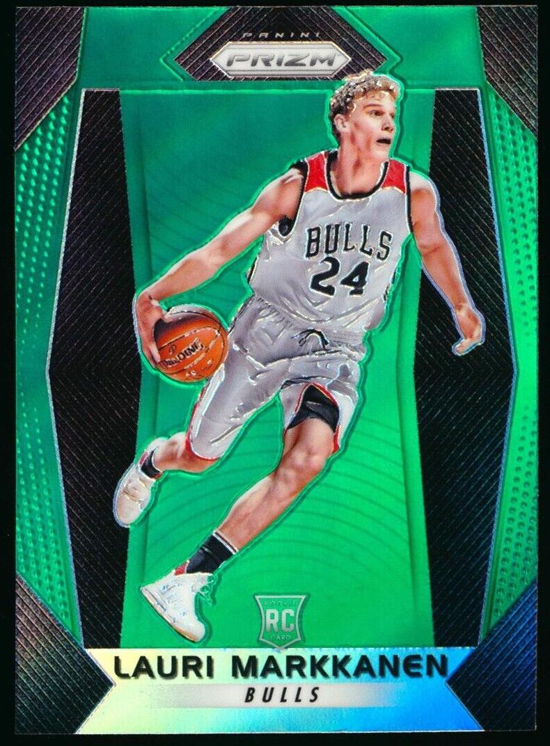 2017 Panini Prizm Basketball Green Lauri Markkanen #247
