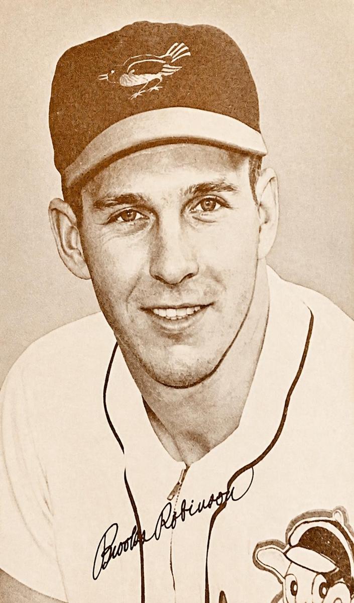 1963 Exhibits Statistic Back Baseball Brooks Robinson #NNO PSA 2