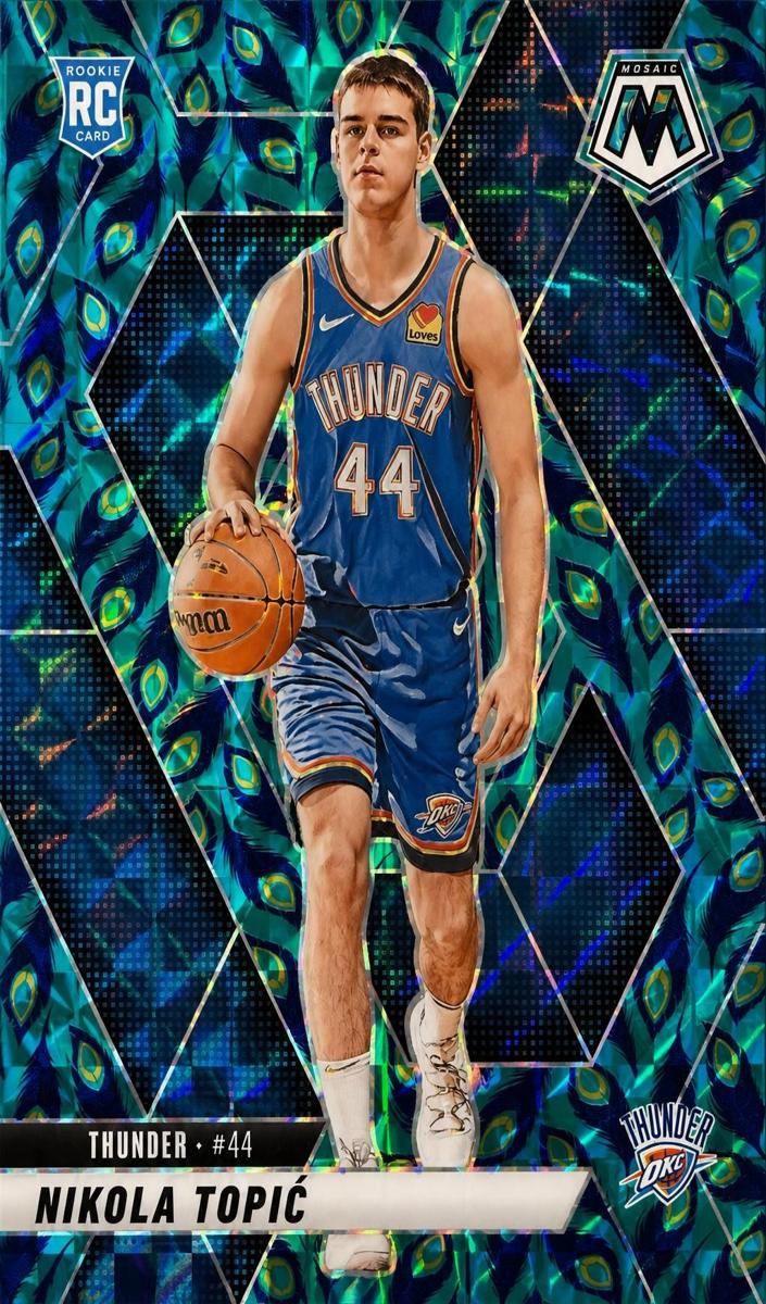 2024 Panini Mosaic Basketball Choice Peacock Nikola Topic #242