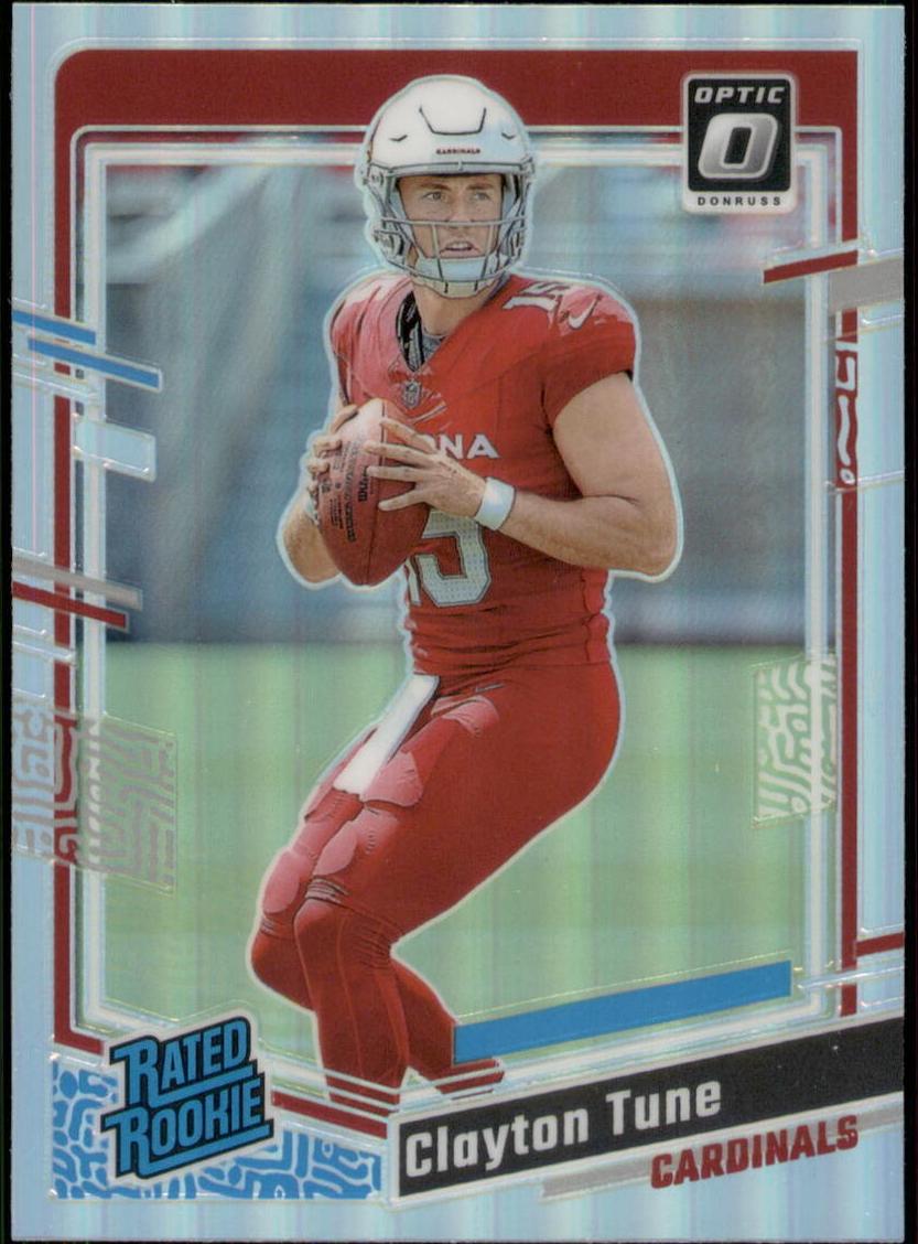 2023 Donruss Optic Football Holo Clayton Tune #202 PSA 10