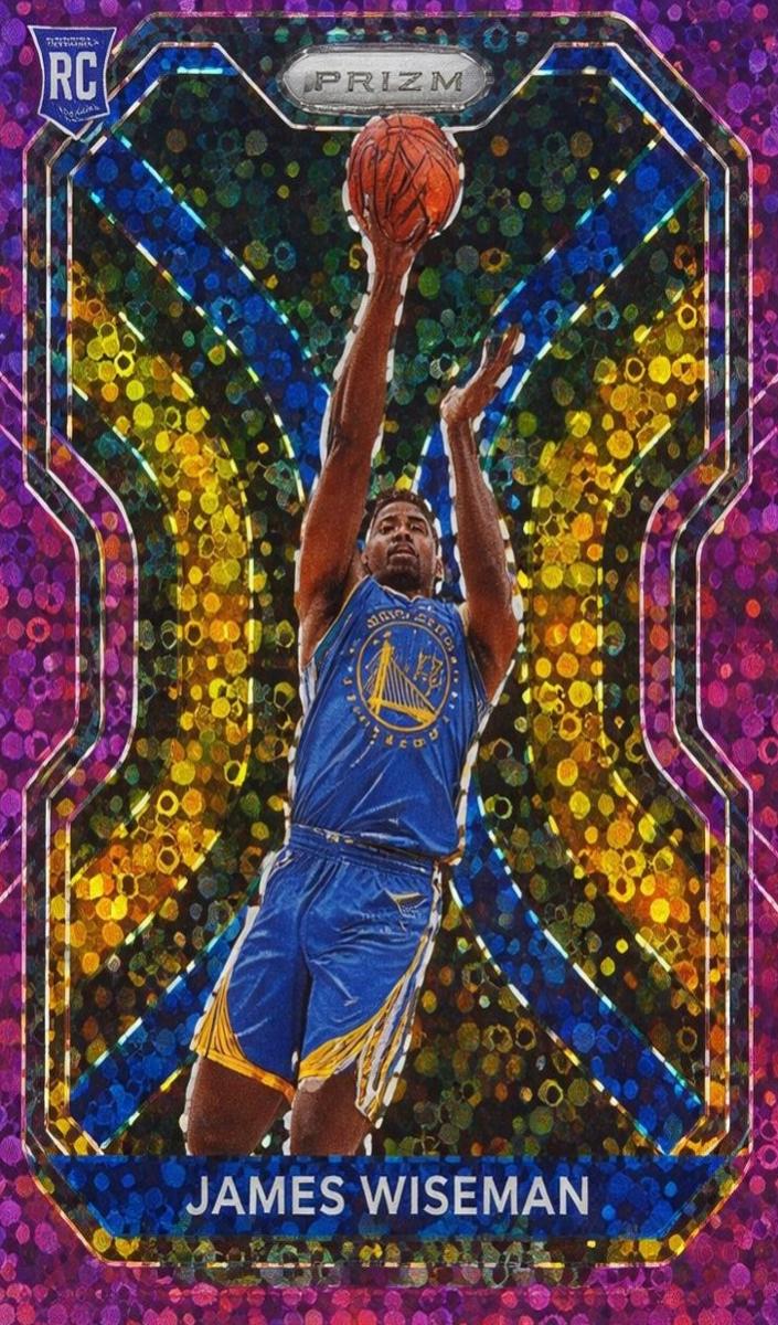 2020 Panini Prizm Basketball Fast Break Purple James Wiseman #268 PSA 9