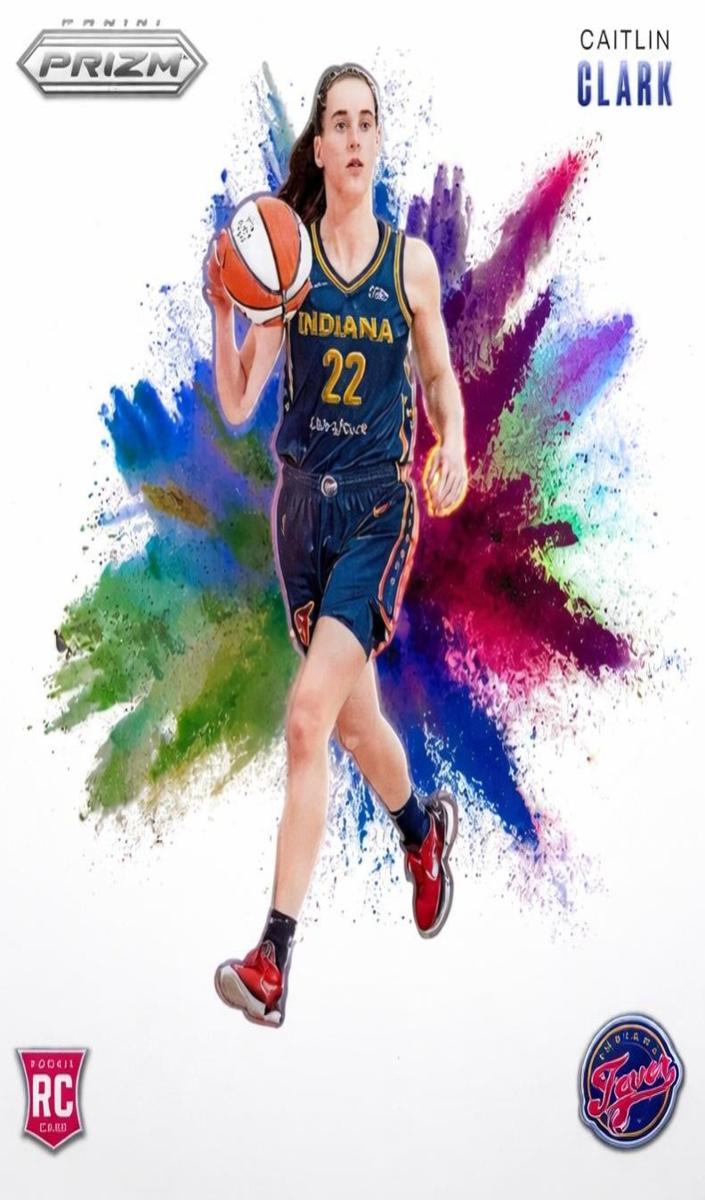 2024 Panini Prizm WNBA Basketball Caitlin Clark #8 PSA 8
