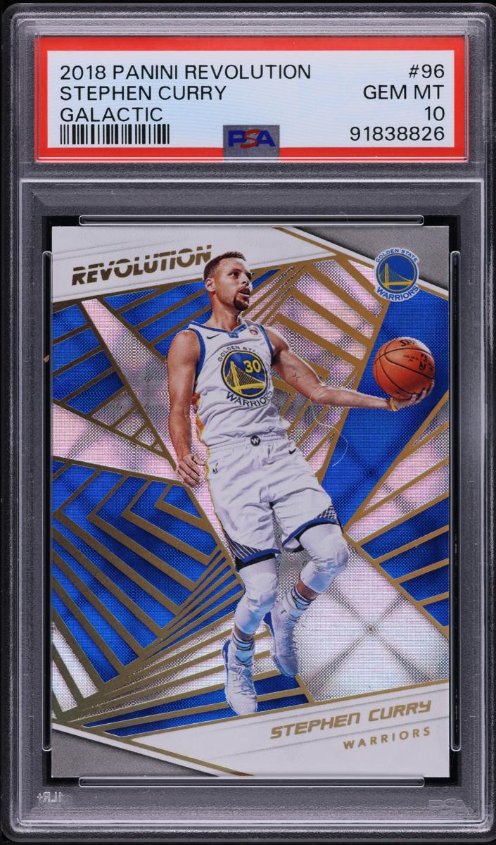 2018 Panini Revolution Basketball Galactic Stephen Curry #96 PSA 10