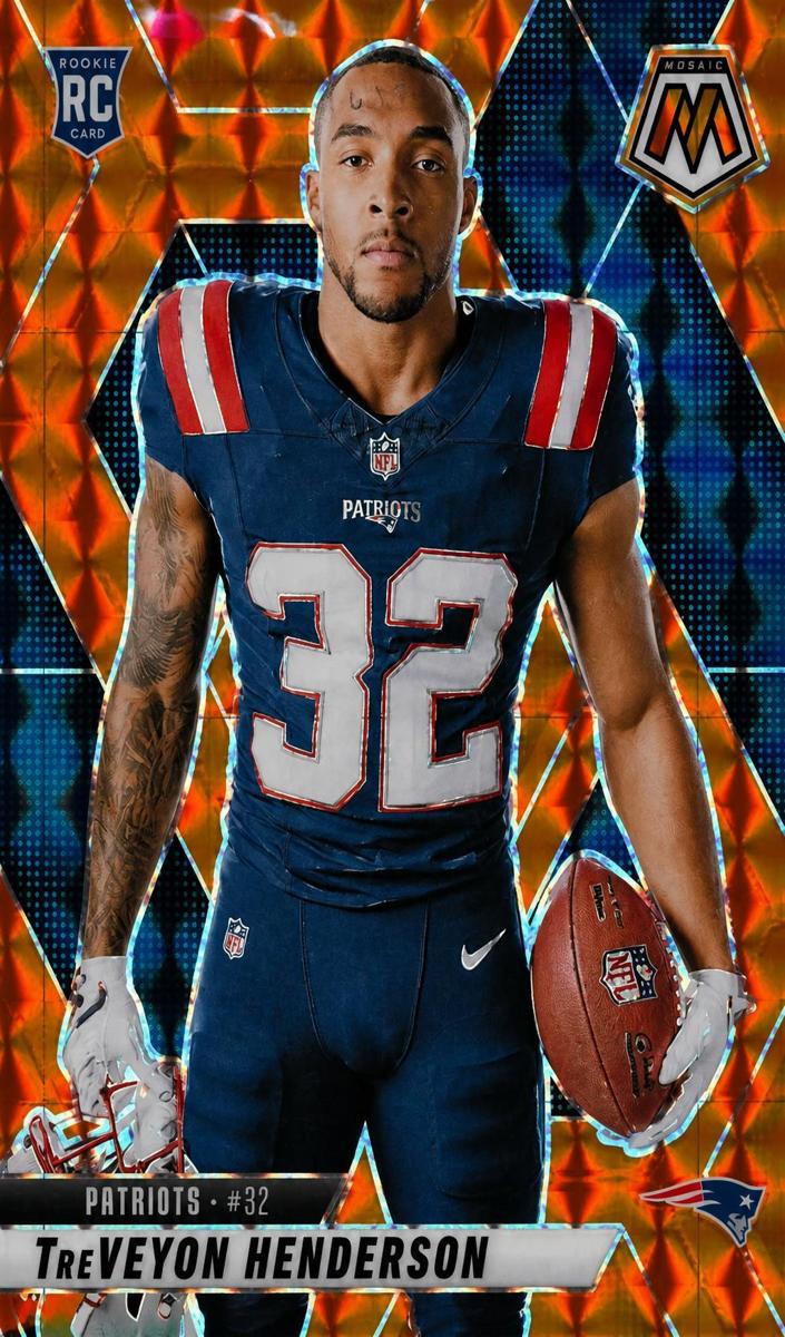 2025 Panini Mosaic Football Orange TreVeyon Henderson #278