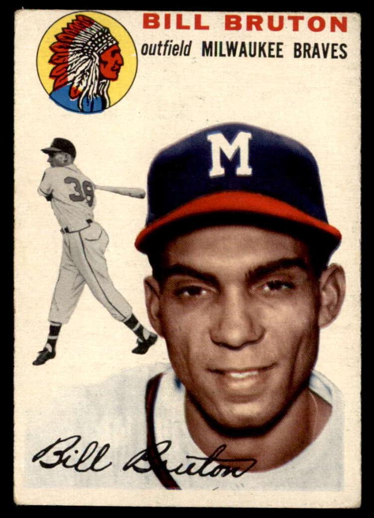 1954 Topps Baseball Bill Bruton #109