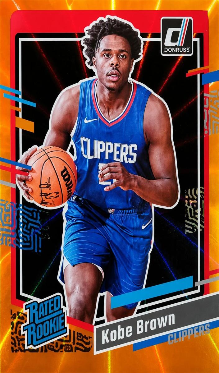 2023 Panini Donruss Basketball Holo Orange Laser Kobe Brown #239