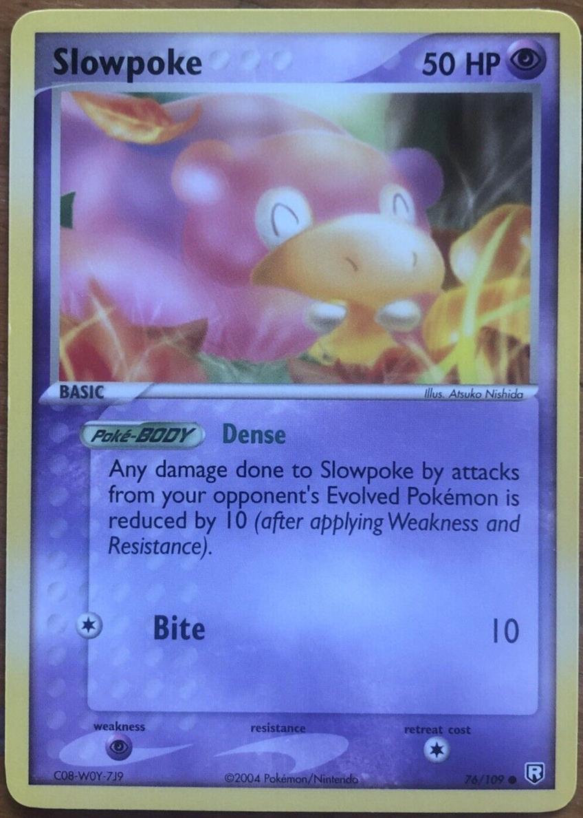 2004 Pokemon EX Team Rocket Returns Slowpoke #76 PSA 9