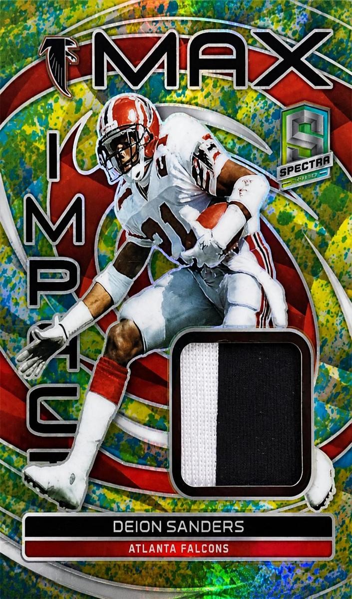 2023 Panini Spectra Football Neon Splatter Deion Sanders #MI-DSA PSA 8.5