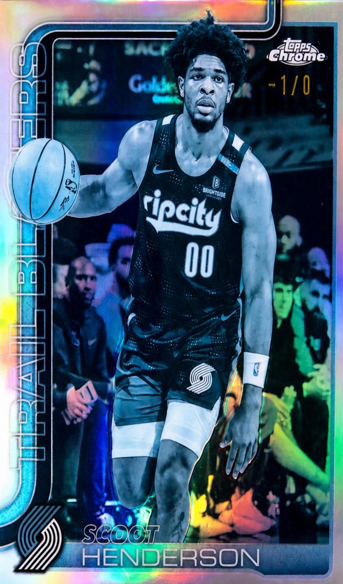 2025 Topps Chrome Basketball FrozenFractor Scoot Henderson #166