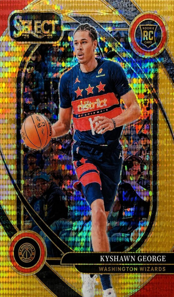 2024 Panini Select Basketball Neon Orange Pulsar FOTL Kyshawn George #285